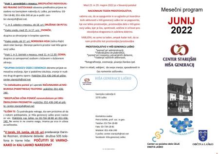 Junijski program v Hiši generacij 1